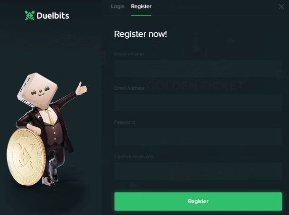 Registration Process of Duelbits