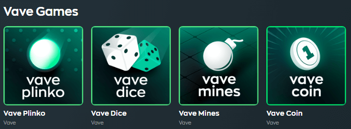 Explore Vave Games like Plinko, Dice, & Mines