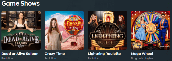 Game Shows by Vave Casino Game Shows by Vave Casino
